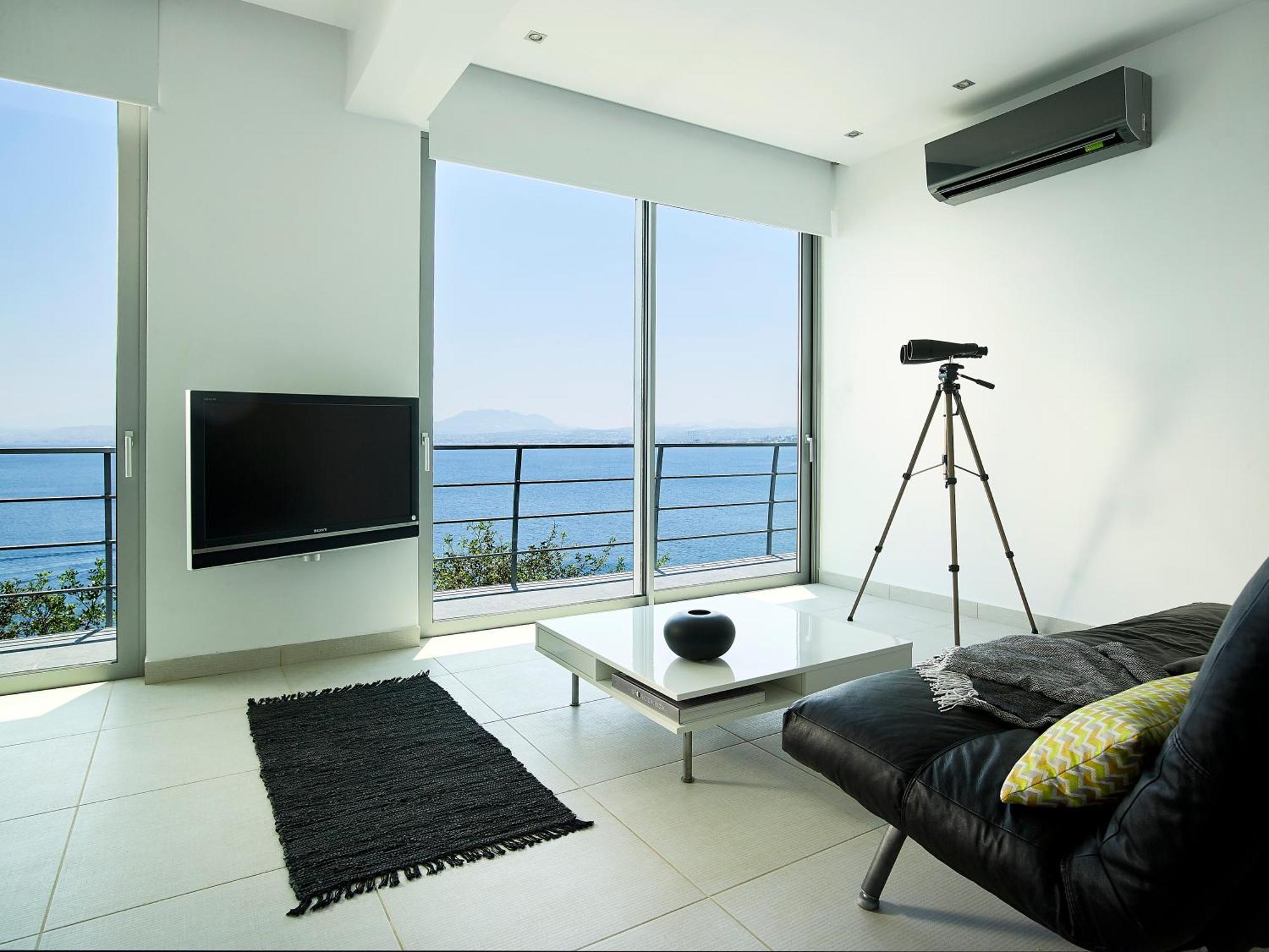 Beachfront Villa In Crete - Epavli Luxury Villa Agia Pelagia Екстериор снимка