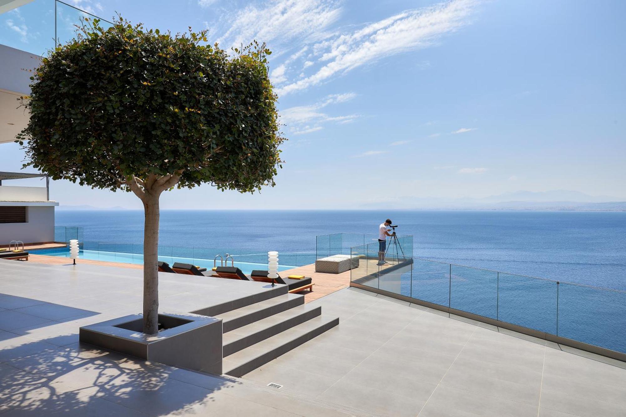 Beachfront Villa In Crete - Epavli Luxury Villa Agia Pelagia Екстериор снимка