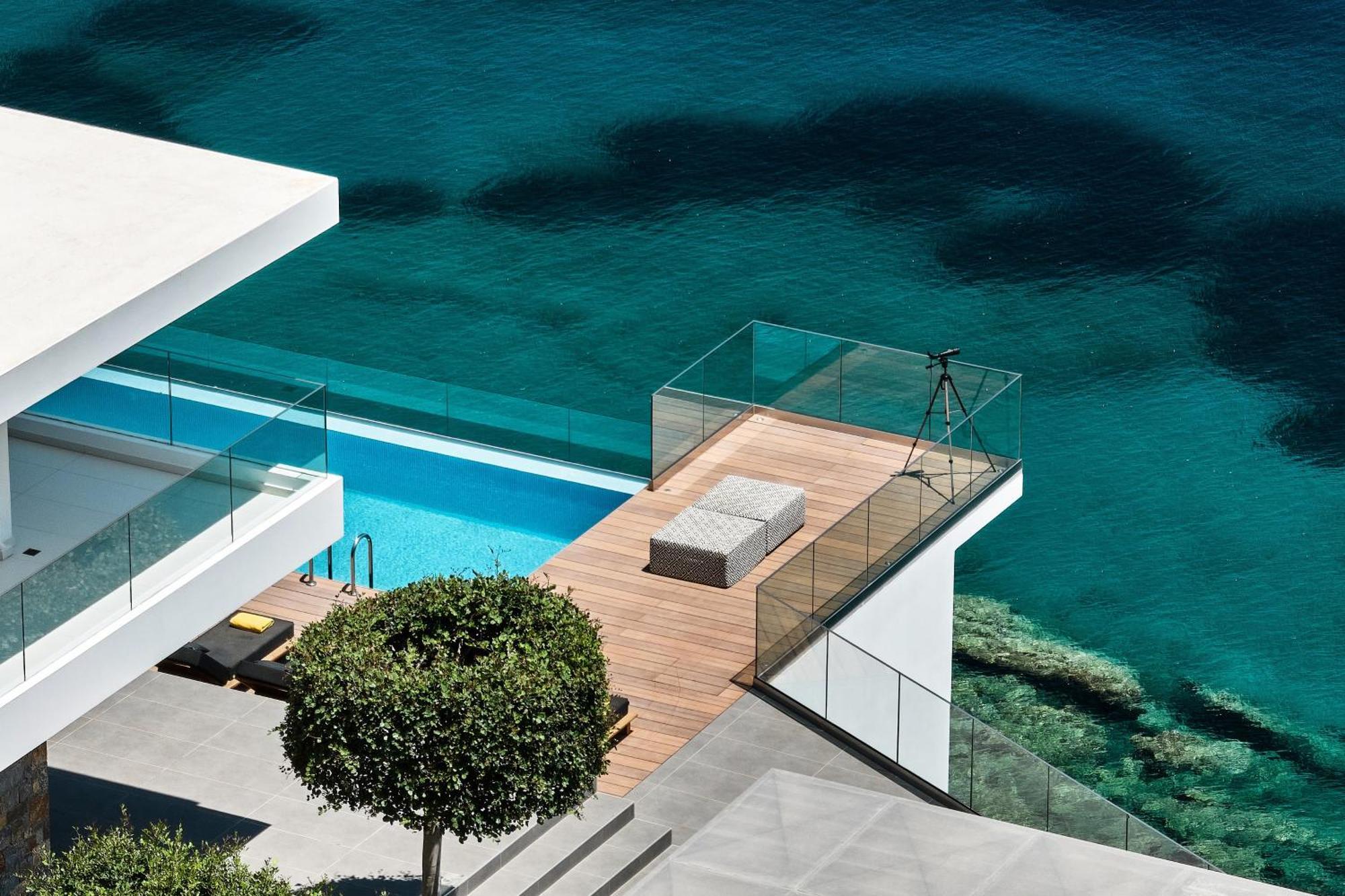 Beachfront Villa In Crete - Epavli Luxury Villa Agia Pelagia Екстериор снимка