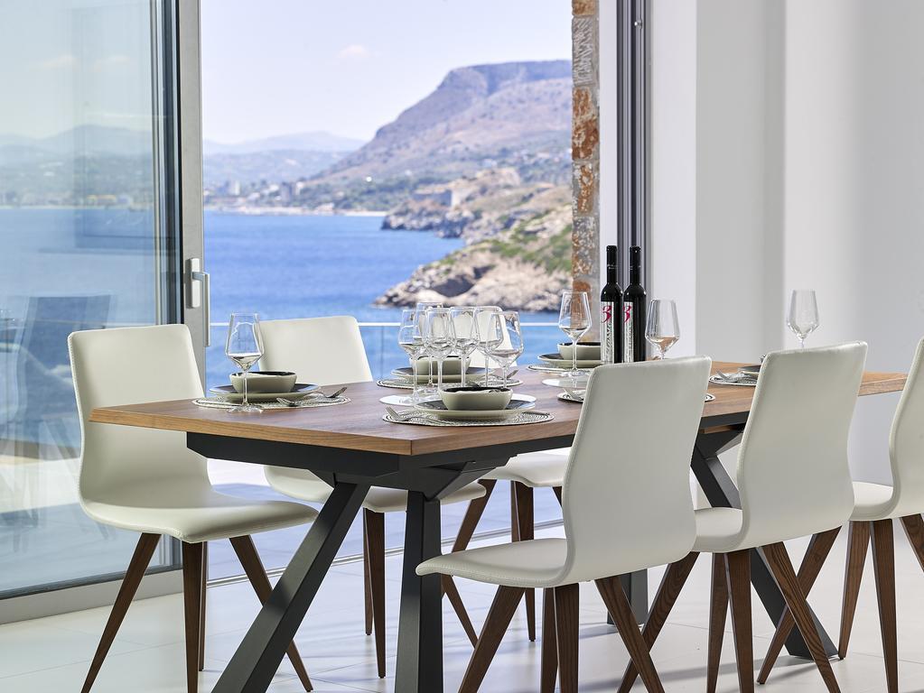 Beachfront Villa In Crete - Epavli Luxury Villa Agia Pelagia Екстериор снимка